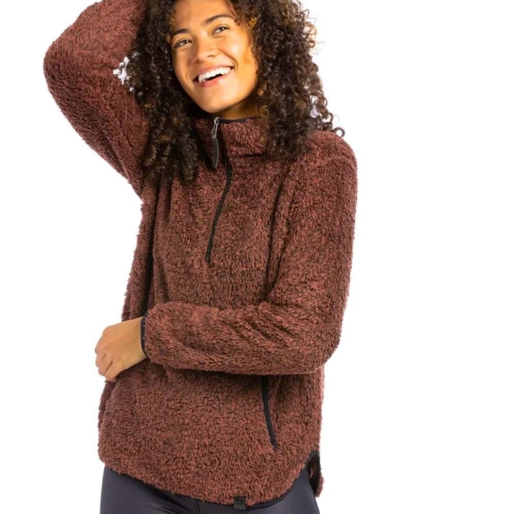 Worn Only Once! LIV Celesta Sherpa Pullover Half-Zip. Small NWOT